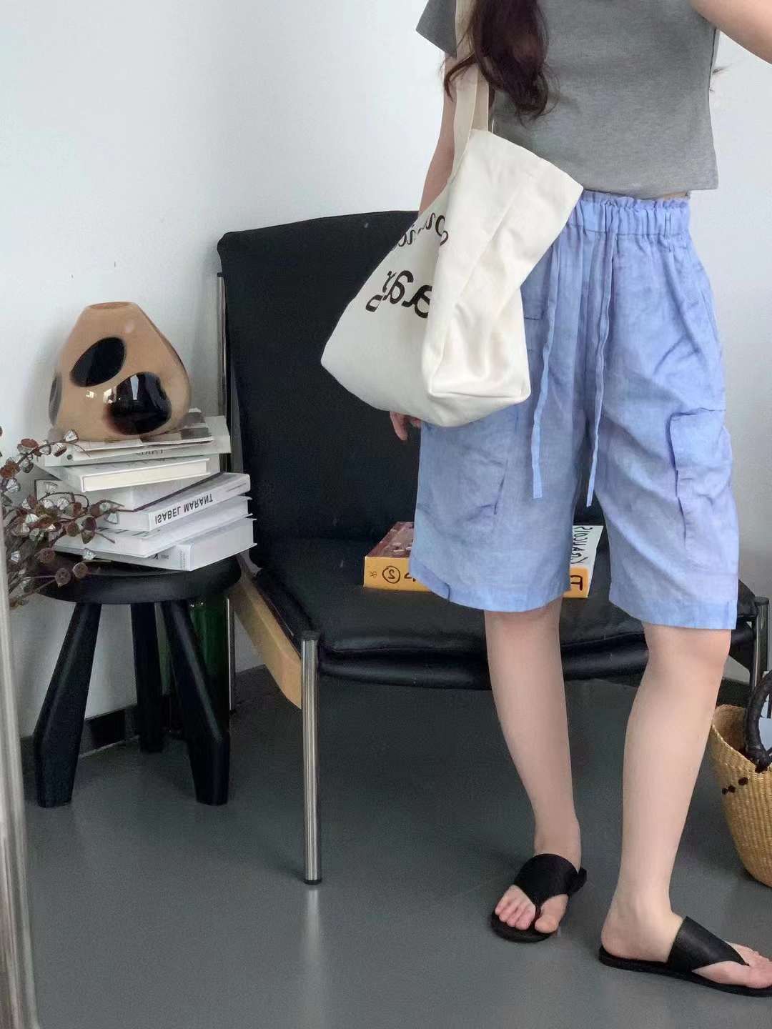 Acne Studios 3D "Natural Linen" Shorts