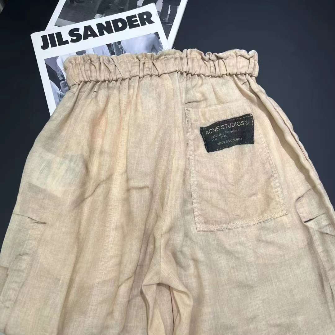 Acne Studios 3D "Natural Linen" Shorts