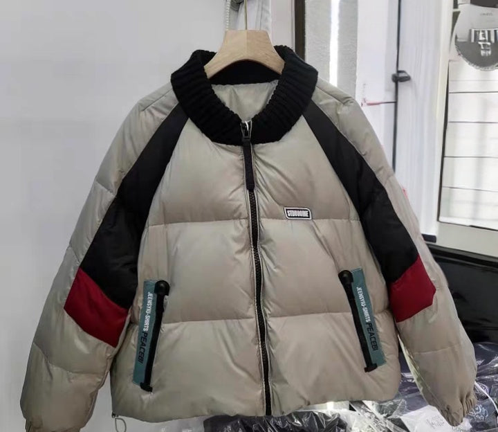 Casual White Duck Down  jacket