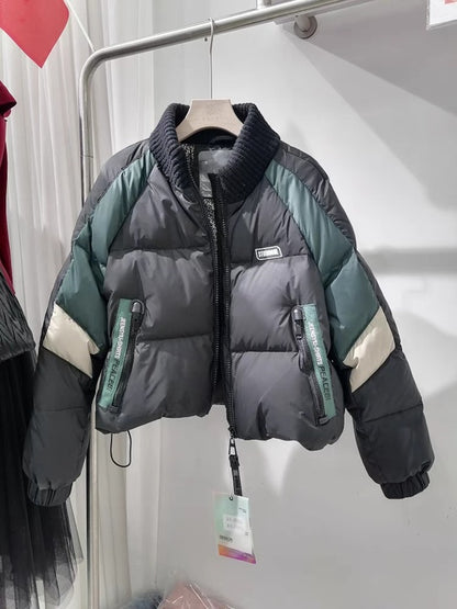 Casual White Duck Down  jacket