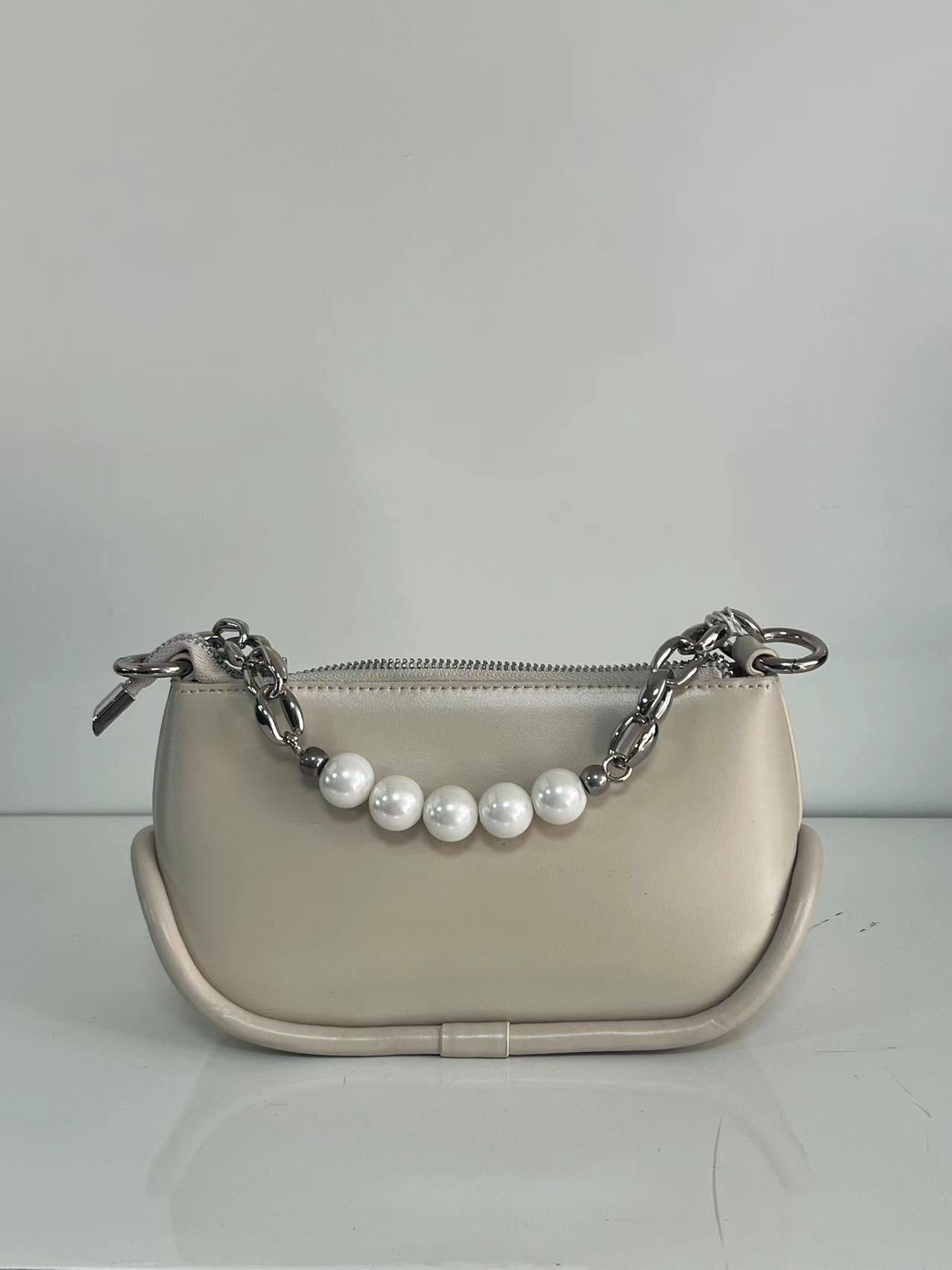 2024 Minority Style Pearl Chain Underarm Bag