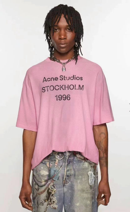 Trendy and luxury Acne Studios short-sleeved T-shirt