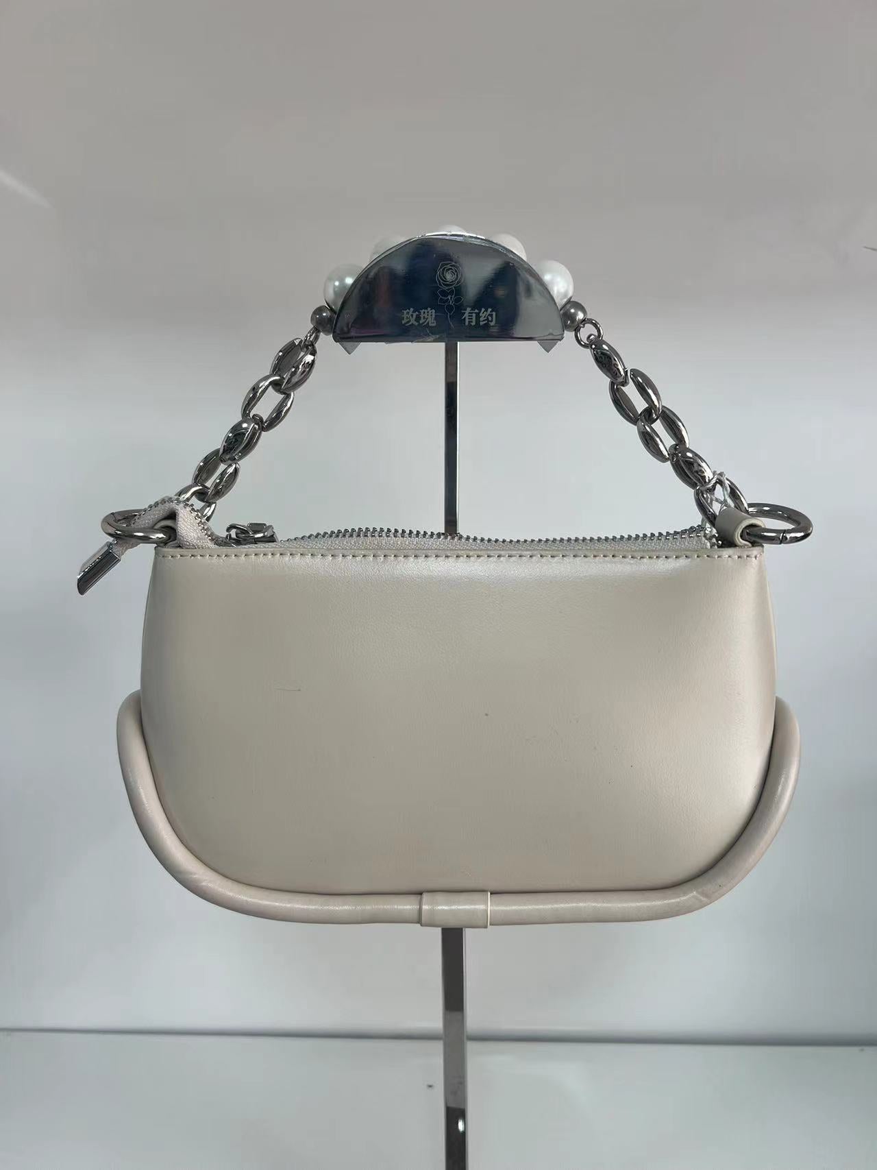 2024 Minority Style Pearl Chain Underarm Bag