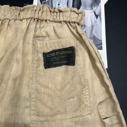 Acne Studios 3D "Natural Linen" Shorts