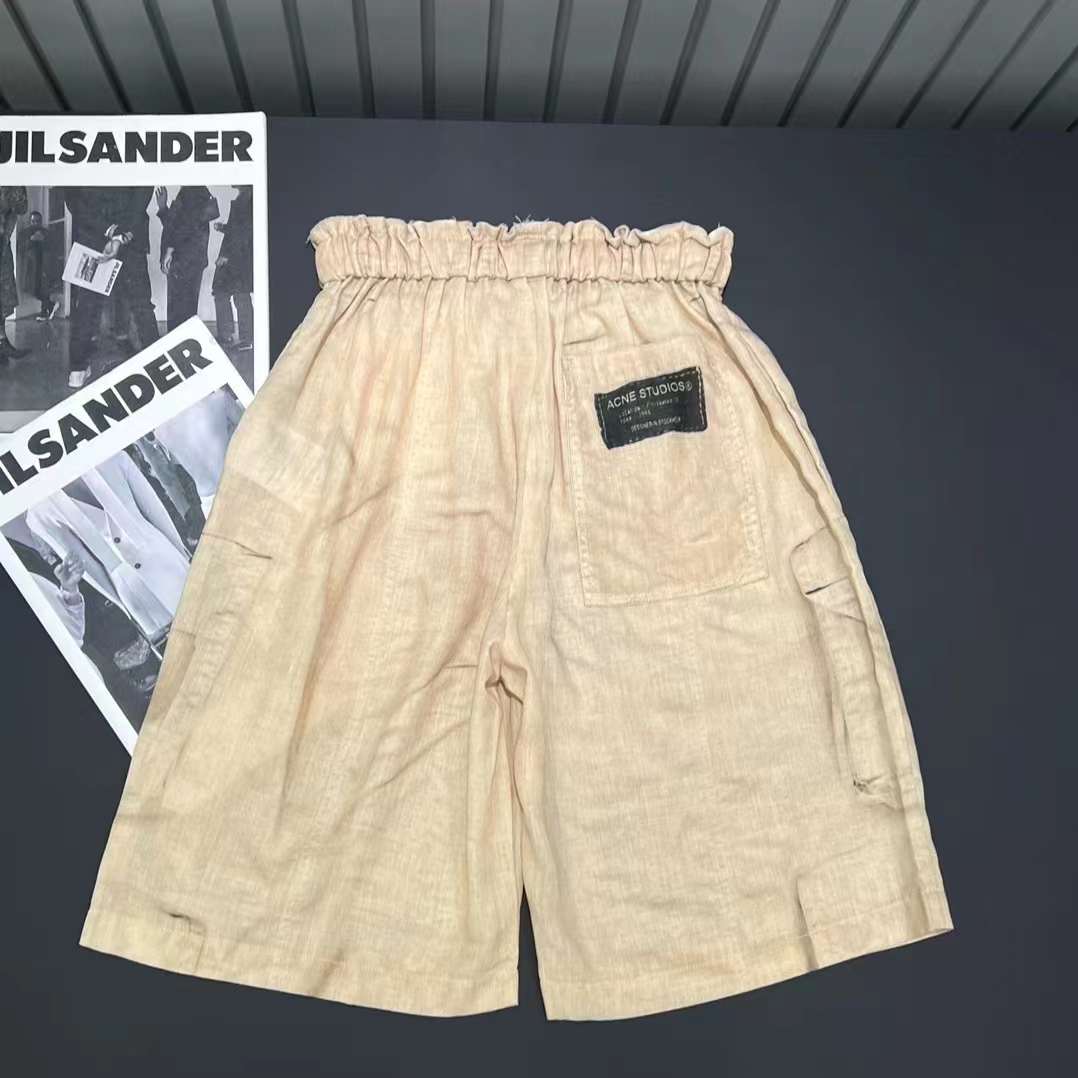 Acne Studios 3D "Natural Linen" Shorts