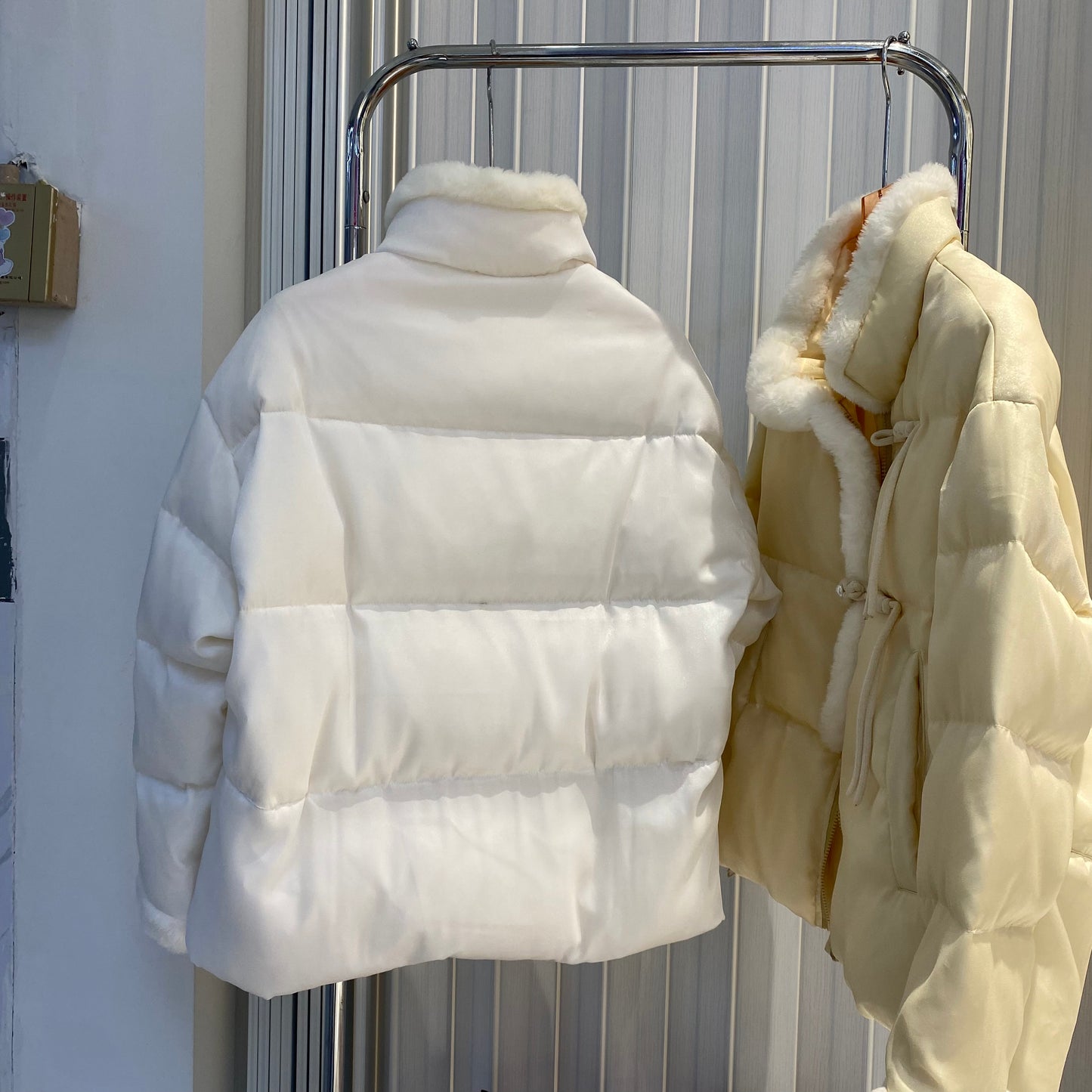 Small Fragrant Style Lazy Rabbit Fur Down Jacket