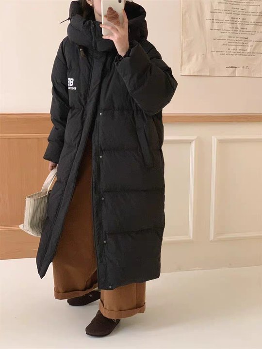 Thickened Mid-long Down Jacket with Over-knee Length