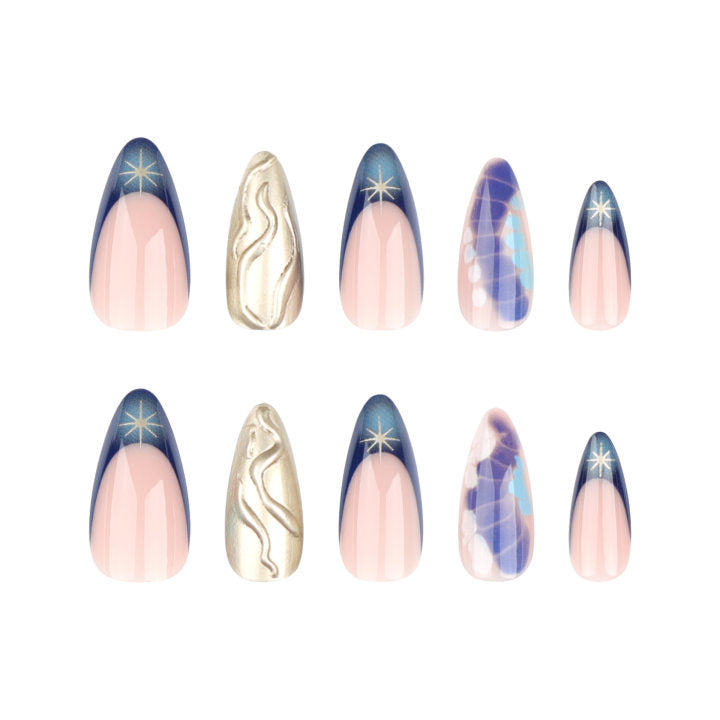 3D Golden Embossed Wearable Nail Tips