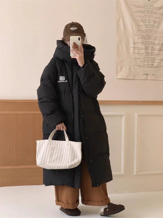 Thickened Mid-long Down Jacket with Over-knee Length