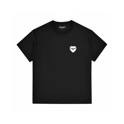 The Heart Series Heart Letter Printed Round-neck Short-sleeved T-shirt