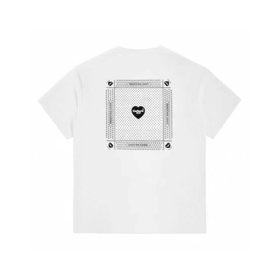 The Heart Series Heart Letter Printed Round-neck Short-sleeved T-shirt