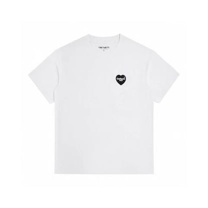 The Heart Series Heart Letter Printed Round-neck Short-sleeved T-shirt